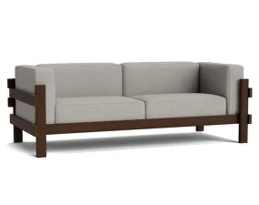 Kube 3-Seater Sofa Dark Brown, Remix 133