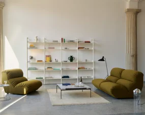 Rombe Configuration K, alabaster/lacquered oak