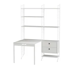 String Workspace E Shelving Set, white