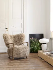 Wulff ATD2 Lounge Chair, oak/sheepskin Honey