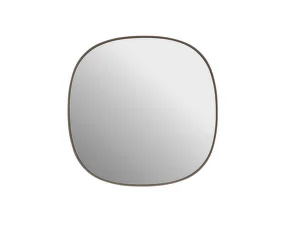 Framed Mirror 40 cm, taupe/clear
