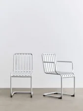 Palissade Cantilever Armchair, galvanised