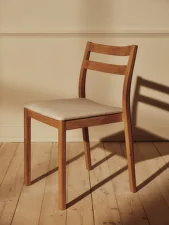 Boda Dining Chair Staple, natural oak/off-white