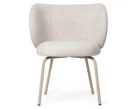 Rico Dining Chair, Bouclé off-white / cashmere