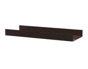 String Metal Shelf High Edge 78 x 30, dark brown