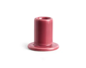 Tube Candleholder Small, berry pink