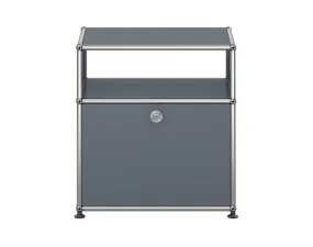 USM Haller M55 Bedside Table, mid-grey