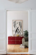 USM Haller Sideboard E2, ruby red