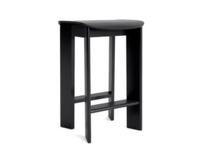 Chisel 30 Bar Stool H65, black lacquered oak