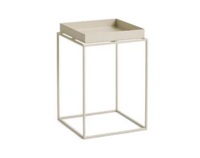 Tray Table 30x30 High, warm beige