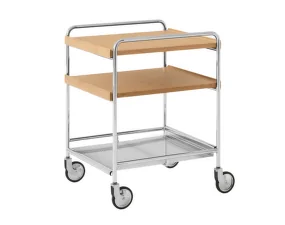 Alima Trolley NDS2, chrome / oak