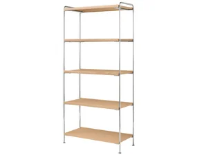 Alima Shelving NDS6, chrome / oak
