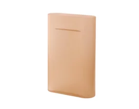 Ridge Vase H48, light orange frosted glass