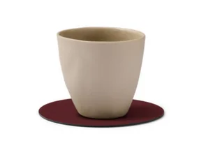 Glass Mat Circle Nupo, burgundy