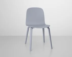 Visu Chair Wood Base, grey, STK