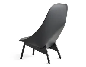 Uchiwa Quilt Armchair, black oak, Hallingdal 166/Sierra SI1001