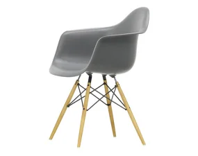 Eames Plastic Armchair DAW, granite grey