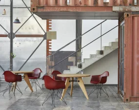 Guéridon Table 90, natural solid oak