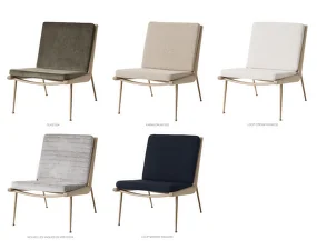 Boomerang HM1 Lounge Chair, oak/Hallingdal 130