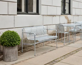 Palissade Dining Bench, galvanised
