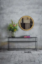 Mirror Sofa Console, charcoal