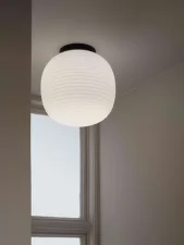 Lantern Ceiling Lamp Medium, opal glass