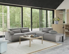 Connect Soft 2-seater Sofa, Configuration 2, Clay 12