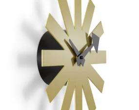 Asterisk Clock, brass
