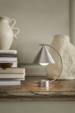 Meridian Lamp, brushed steel