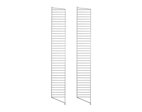 String Floor Panel 200 x 30, 2 pcs, black