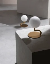 Mobil Table, brushed brass