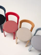 Rey Chair, deep blue/Steelcut 190