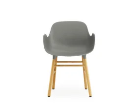 Form Armchair Oak, grey