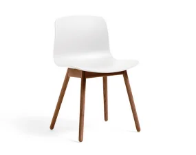 AAC 12 Chair Solid Walnut, white