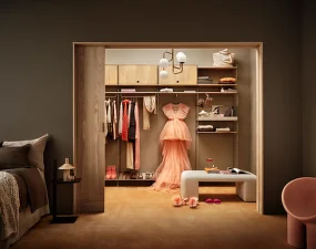 String Cabinet with Flip Door, oak