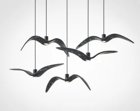 Night Birds Pendent PC964, smoke grey Brokisglass