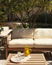 Virkelyst 2-seater, golden yellow stripe