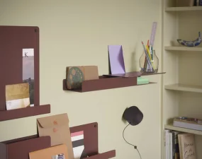 Folded Shelf M, deep red