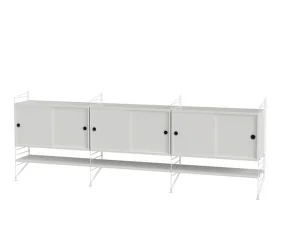 String Living Room F Shelving Set, white