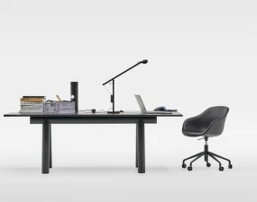 Boa Table 220x110x75 cm, charcoal / black oak