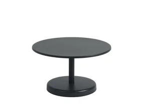 Linear Steel Coffee Table Ø70, black