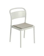 Linear Steel Chair Seat Pad, light grey