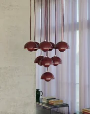 Flowerpot Chandelier VP10 31, cobalt blue
