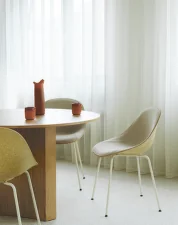 Mat Chair Steel, hemp/Hallingdal 0220/cream