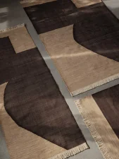 Forene Rug 140x200, tan/chocolate