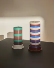 Column Candleholder L, brown