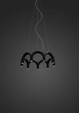 Arch Circle 76 Pendant, black