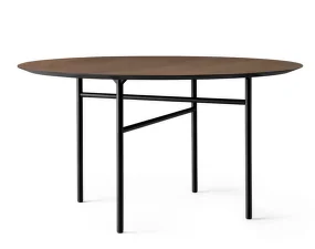 Snaregade Dining Table Round Ø138, dark stained oak