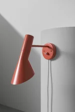 AJ Wall Lamp, electric orange