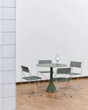 X-Line Chair Chrome, chalk white